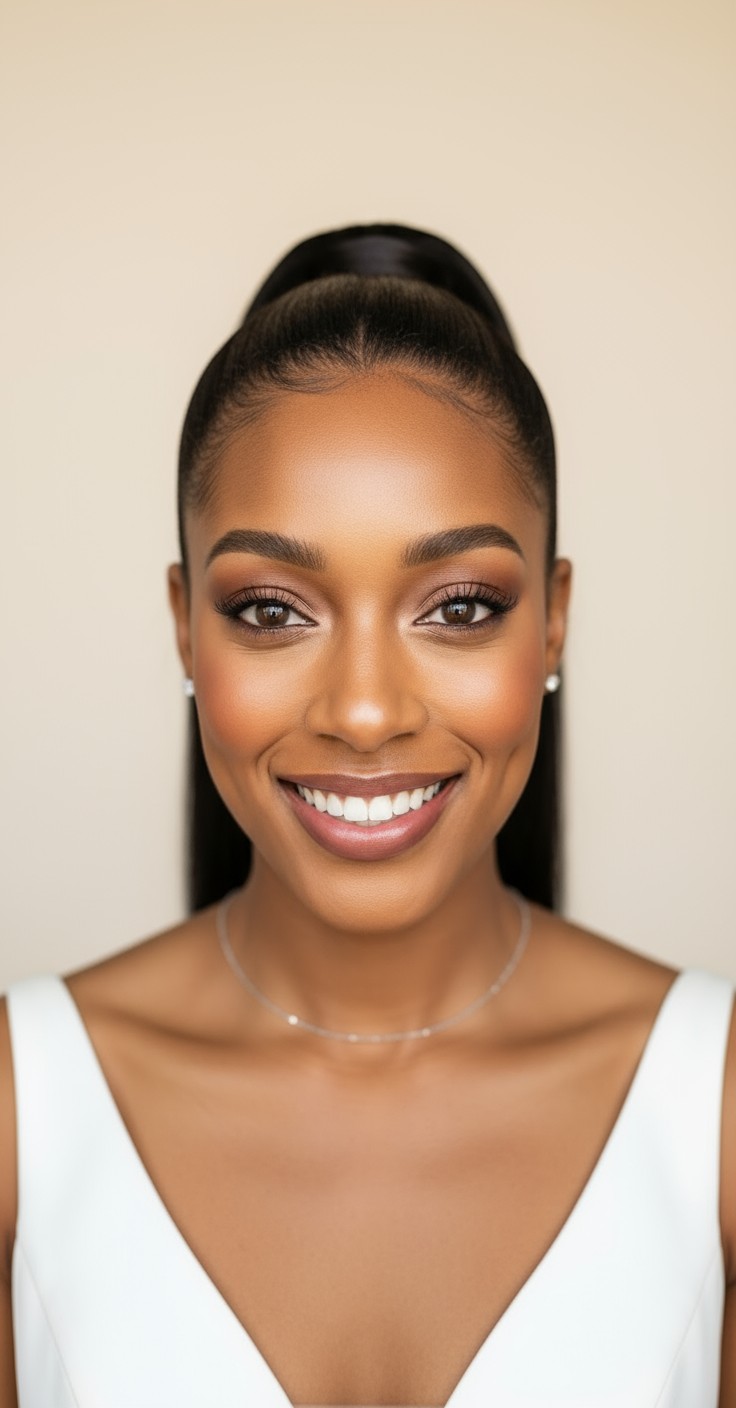 After Bridal High Ponytail